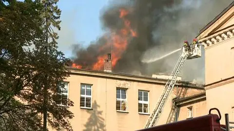 Pożar szkoły w Lublińcu