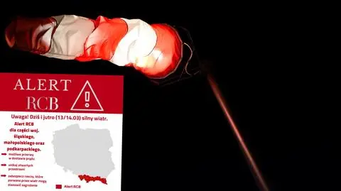 Noc może być niebezpieczna. Ostrzeżenia IMGW, alert RCB. "Jeśli możesz, zostań w domu"