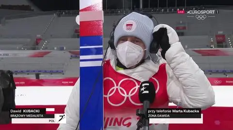 Wzruszony Kubacki, tego się nie spodziewał. "Cześć, kochanie"