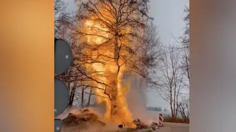 Three people injured in gas pipeline fire in Cesarka village