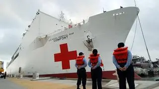Statek szpitalny USNS Comfort zostanie wysłany do Nowego Jorku w związku z zakażeniami koronawirusem