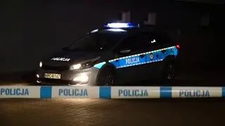Policja na miejscu zdarzenia