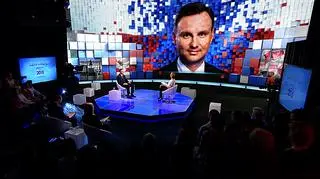 Andrzej Duda odpowiada na pytanie na temat SKOK-ów