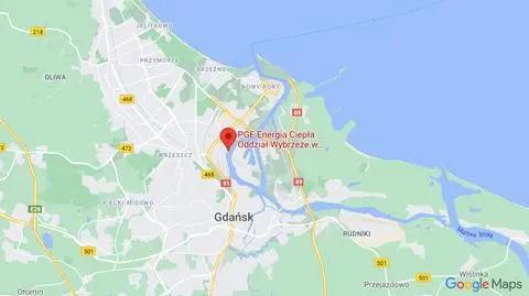 Wyciek substancji chemicznej na terenie elektrociepłowni