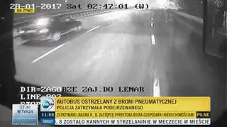 Ostrzelony autobus
