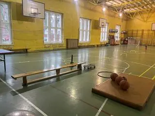 Sala gimnastyczna w szkole specjalnej w Opolu