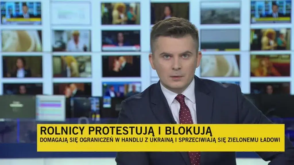 Protest rolników w Olsztynie