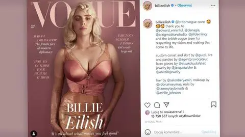 Billie Eilish na okładce "Vogue'a". Milion polubień w 6 minut