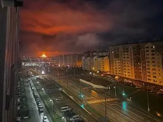 Pożar składu paliwa na Krymie