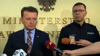 Mariusz Błaszczak podziękował policji 