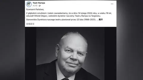 Zmarł Witold Olejarz, wieloletni dyrektor Teatru Rampa