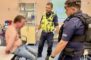Podczas awantury pogryzł sąsiadów. Później rzucił się na policjantów 
