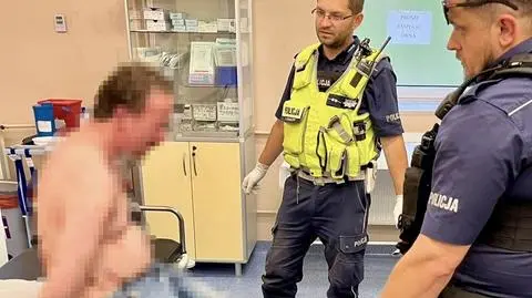Podczas awantury pogryzł sąsiadów. Później rzucił się na policjantów 