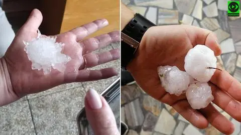 Gradobicie na Podhalu. Spadły kule wielkości piłeczek pingpongowych