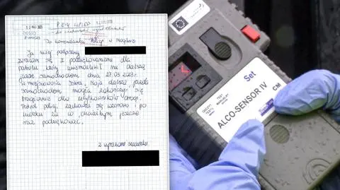 Zatrzymali mu prawo jazdy, auto zabezpieczyli. Do policjantów wysłał list z podziękowaniami