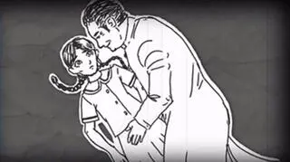 Ilustracja z reportażu w programie Czarno na białym