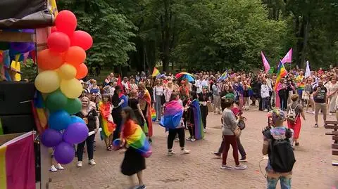 Drugi marsz równości w Kielcach. "Akceptacja osób o odmiennej orientacji seksualnej wzrasta"