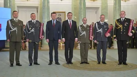 Prezydent wręczył nominacje generalskie i admiralskie