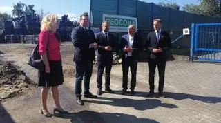 Ministrowie Wójcik i Ozdoba z prezydentem Wójtowiczem w Mysłowicach 