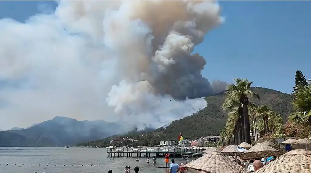 Pożar w Marmaris