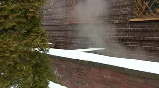 Pożar w Komendzie Wojewódzkiej Policji we Wrocławiu