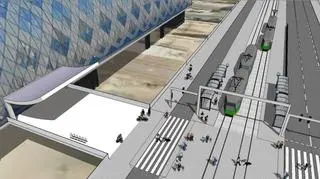 Przy dworcu miałby się znaleźć pas dla taksówek i tzw