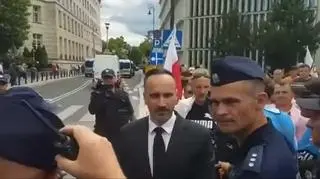 Rolnicy z Agrounii wyprosili Janusza Kowalskiego z protestu