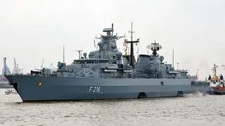 Niemiecki okręt F 216 Schleswig-Holstein