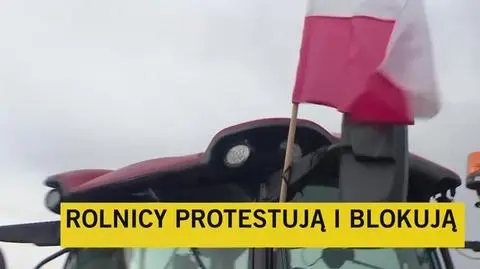 Protest rolników w Brzezimierzu (woj