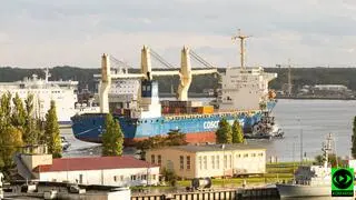 Do portu w Świnoujściu wpłynął statek Da Chang 