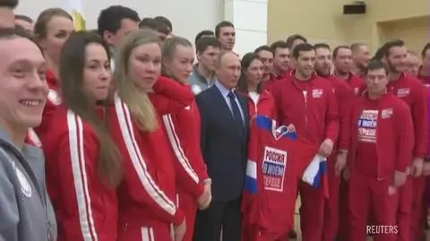 Putin spotkał się z rosyjskimi sportowcami