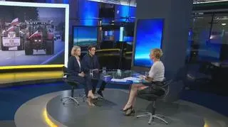 Dr Andrzej Kozłowski i Monika Piątkowska w "Faktach po Faktach" w TVN24