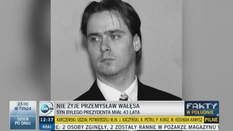 Nie żyje Przemysław Wałęsa. Miał 43 lata