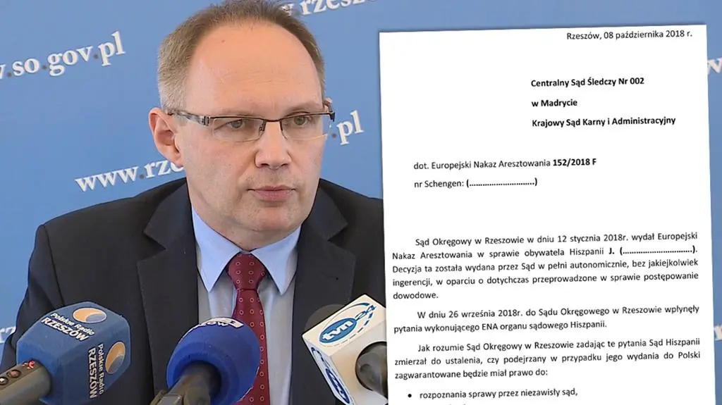 Władza polityczna może usuwać sędziów. Rzeszowski sąd odpowiedział Hiszpanom
