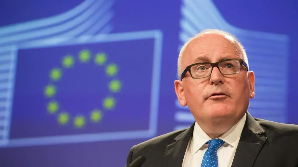 Całe oświadczenie Fransa Timmermansa