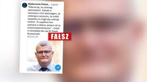 "Czy doktor nie ma wstydu wygadywać takie rzeczy?" Ale doktor Grzesiowski tego nie powiedział