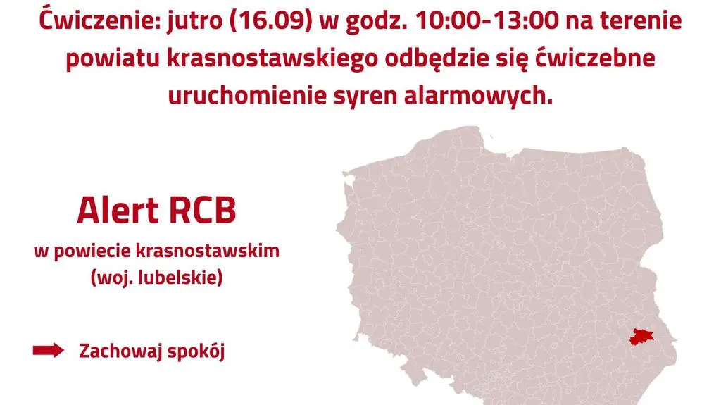 RCB ostrzega przed syrenami