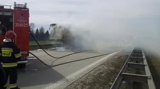 Na autostradzie jest duże zadymienie 