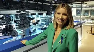 Anna Dec w redakcji TVN Meteo
