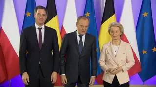 Premier Tusk powitał ich około godziny 11