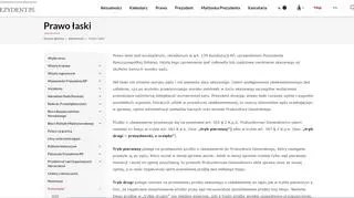 Zrzut ekranu ze strony KPRP z informacją na temat prawa łaski z zakładki "aktualności" (zdjęcie z 07.06.2023 r.)