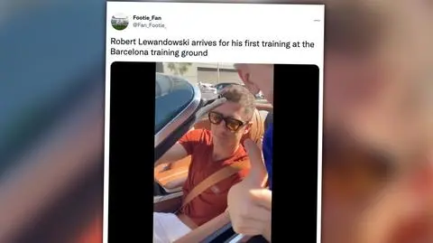 Szaleństwo w Barcelonie. Lewandowski zatrzymany w drodze na trening