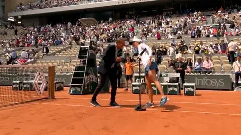 Zabawna sytuacja po meczu i zaskakujące pytanie Świątek