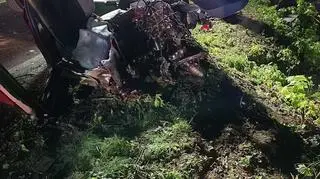 25-latek uderzył w drzewo