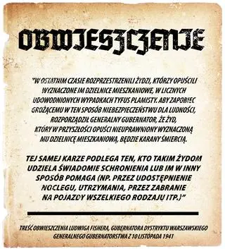 Polakom ukrywającym Żydów groziła śmierć