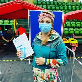 Posłanka Kinga Gajewska zaszczepiła się w ciąży
