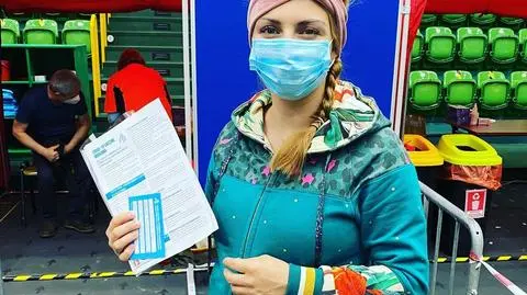 Posłanka Kinga Gajewska zaszczepiła się w ciąży