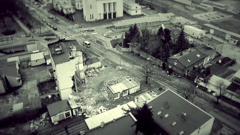 Kamienica z drona
