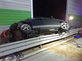 Wypadek na autostradzie A1