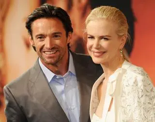 Nicole Kidman i Hugh Jackman na premierze "Australia"
